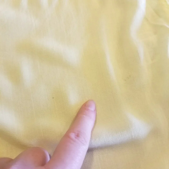 𝅺anthropologie  Cloth & Stone Yellow Button Up Blouse XS - Picture 13 of 13